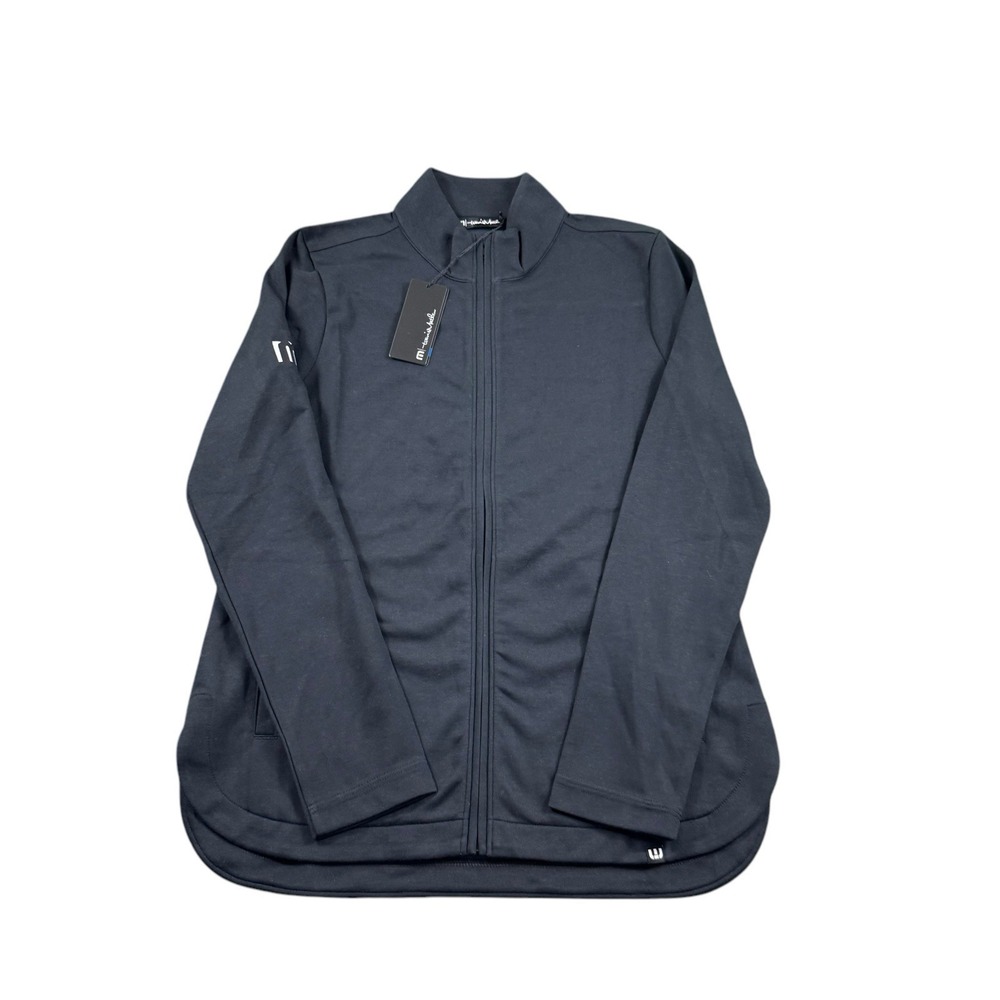 Travis Mathew Black Coveside Full Zip Performance Golf Jacket Mens S TM1LD001